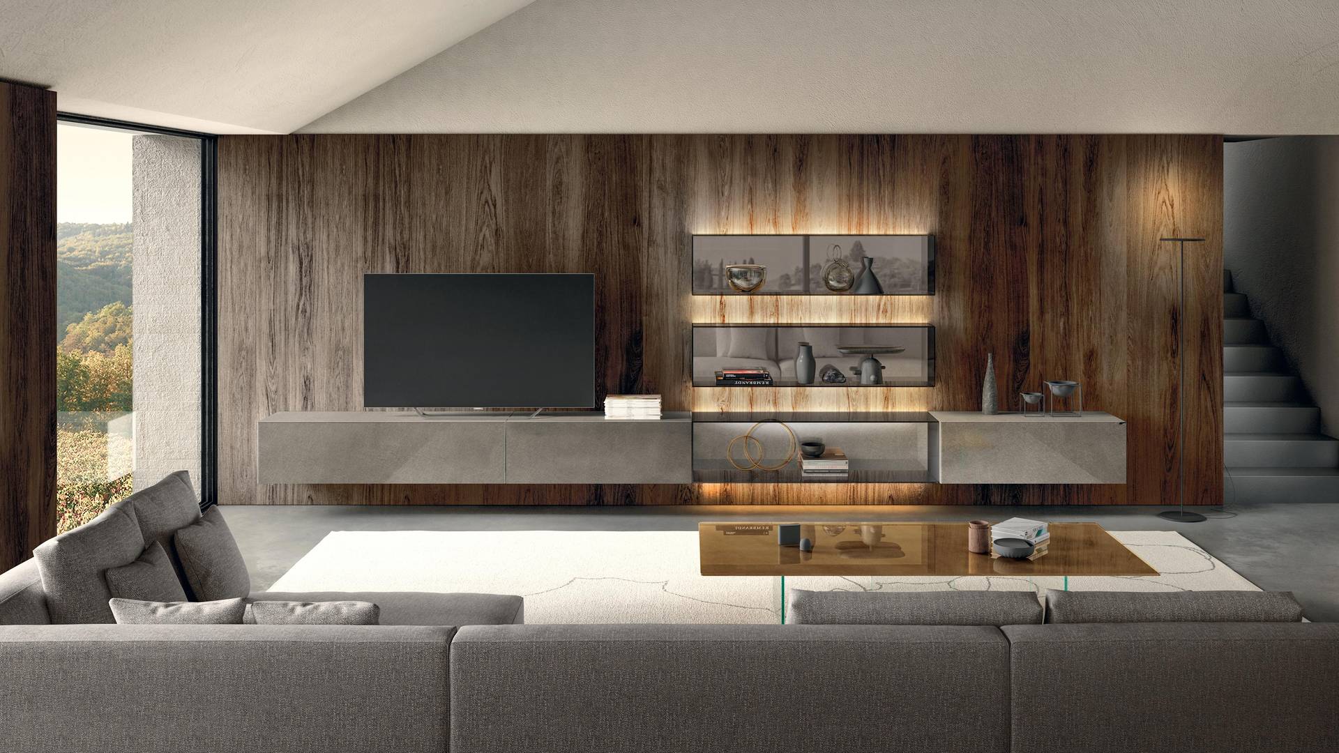Muebles de salón modernos de diseño | Pared Equipada 36e8 | LAGO