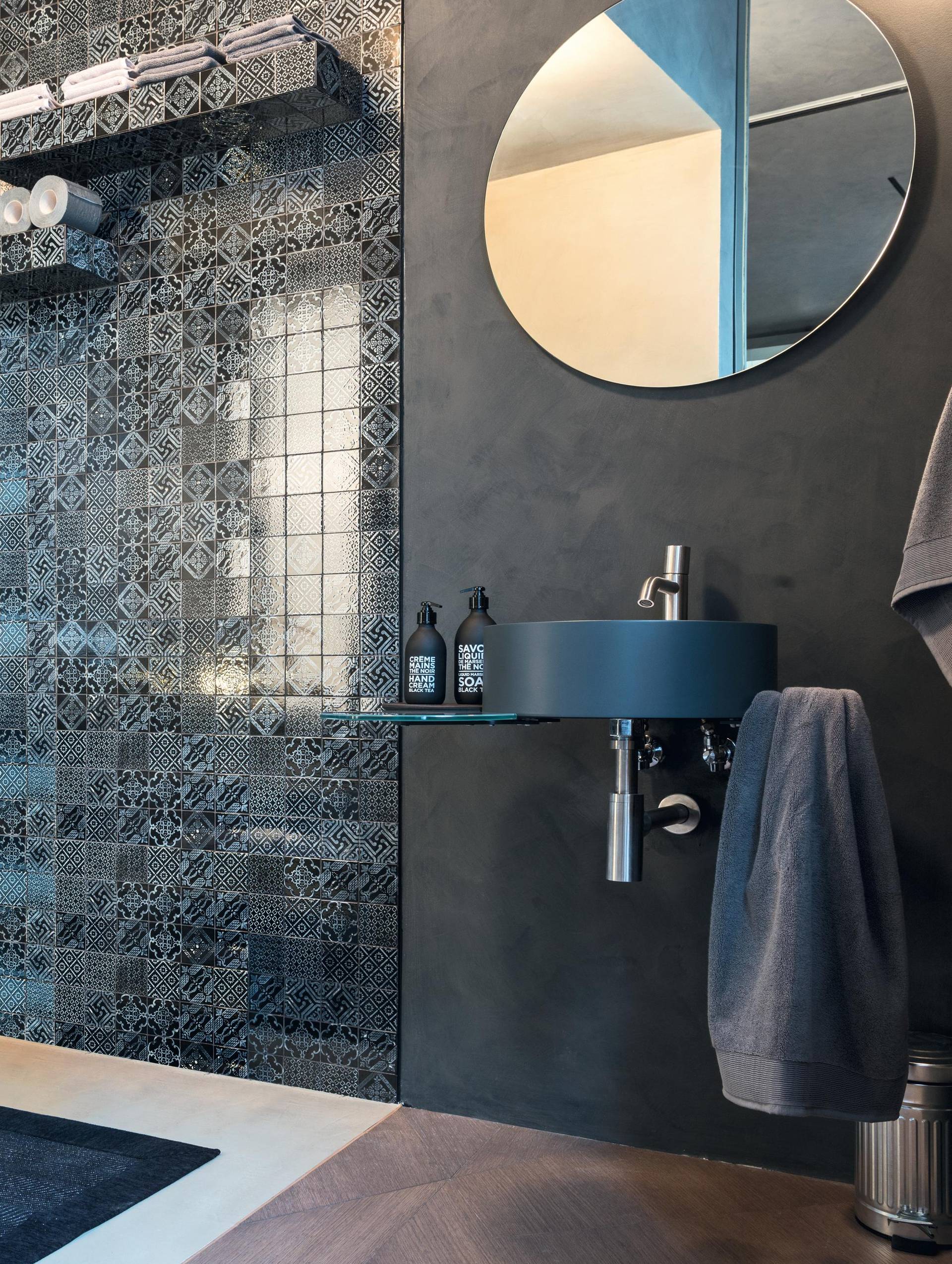 lavabo circolare grigio | Lavabo Cellule | LAGO