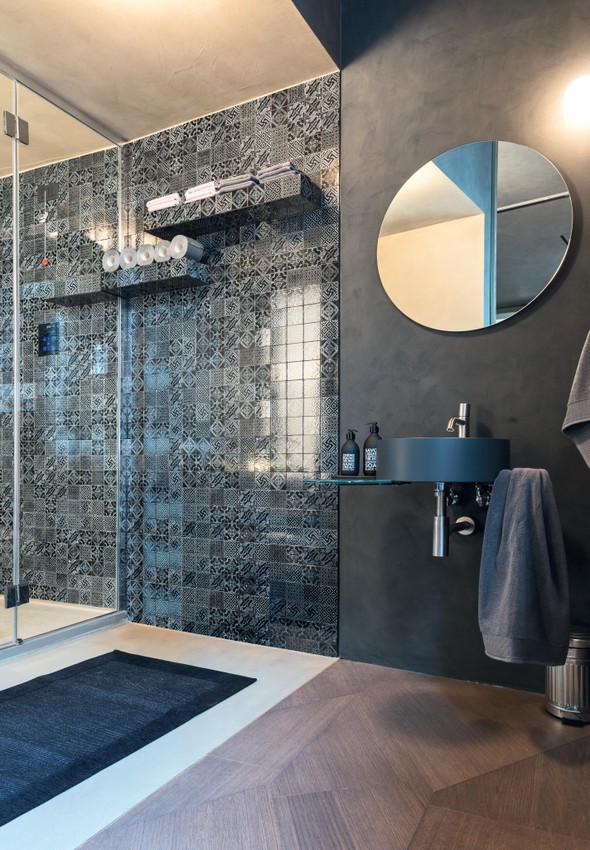 grey circular washbasin | Cellule Basin | LAGO