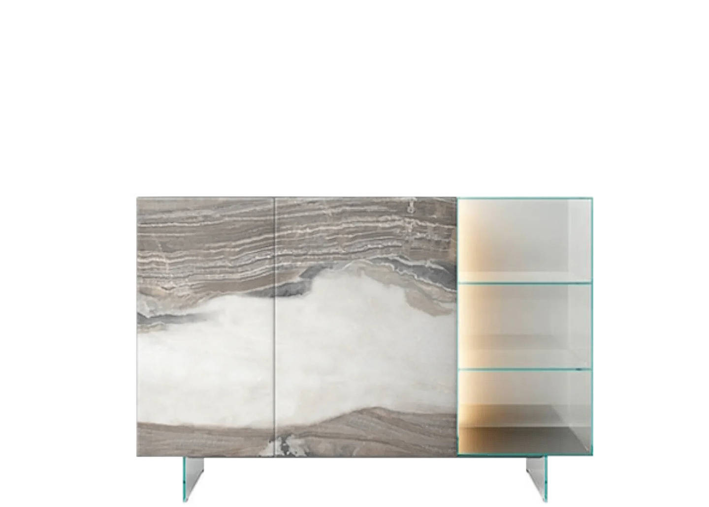 36e8 Glass  Sideboard 1346 | LAGO