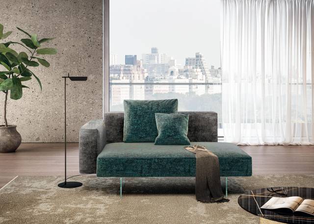 sillón suspendido verde y gris | Sillón Air | LAGO