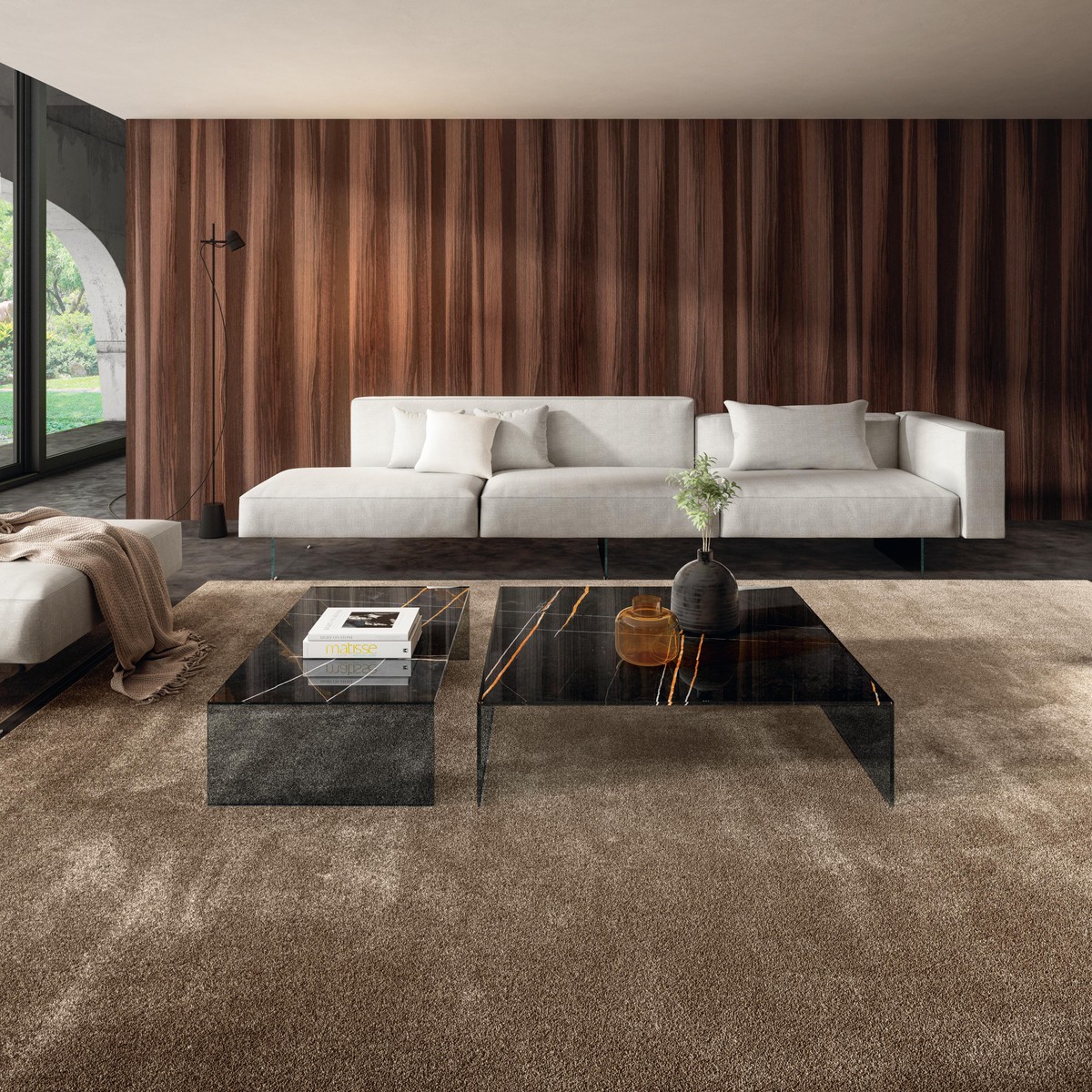 marble glass occasional table | Upglass Coffee Table | LAGO