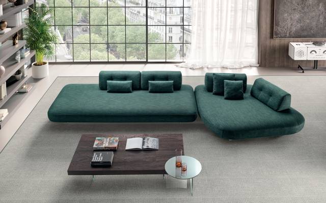 divano in tessuto per salotto moderno | Divano Sand | LAGO