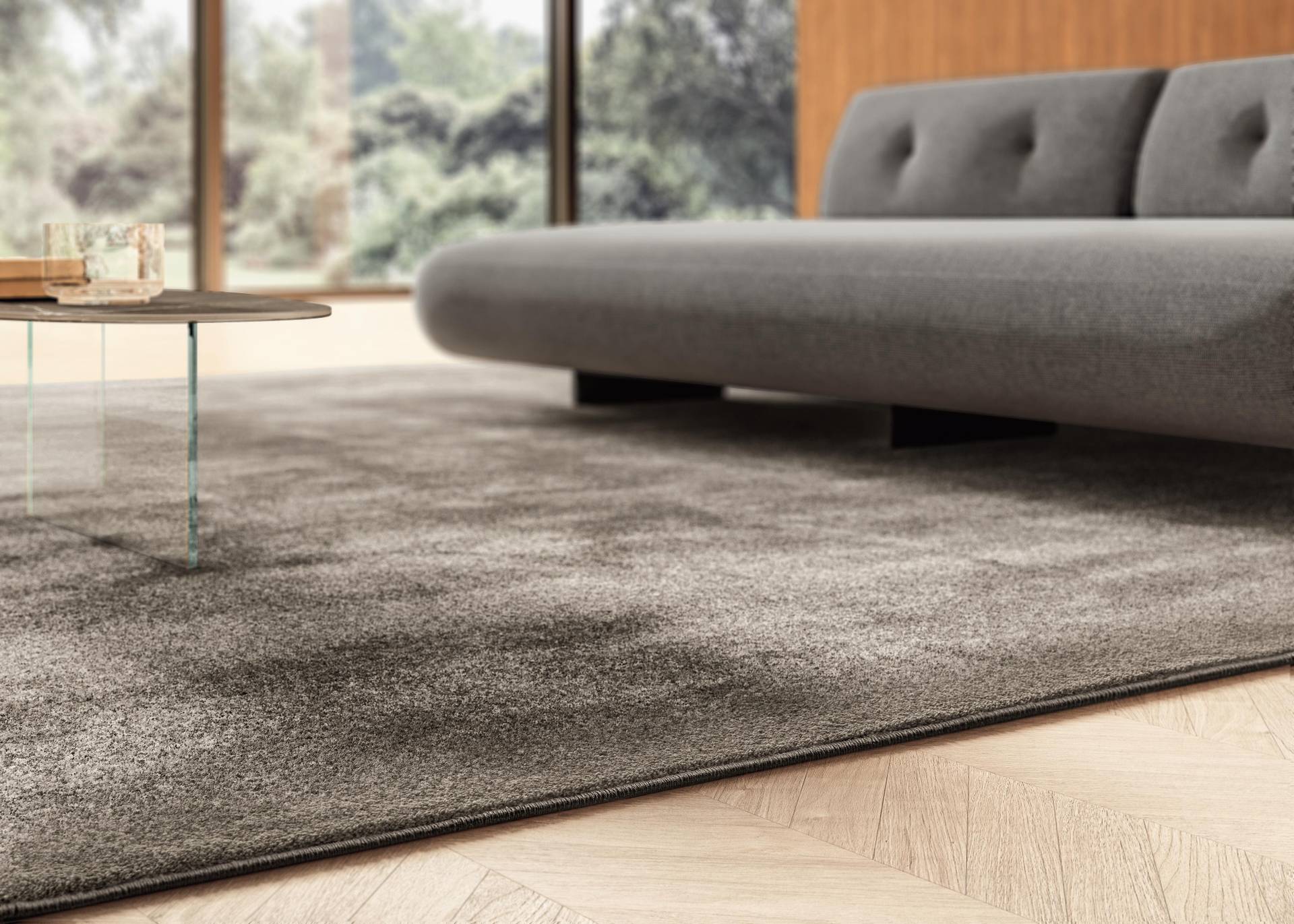 Living room with modern rugs | Pulse Rug | LAGO