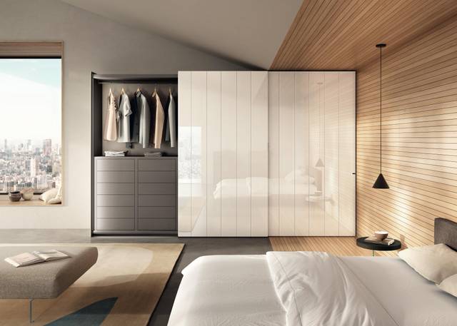 wardrobe with sliding doors and drawers | N.O.W. Sliding Wardrobe | LAGO