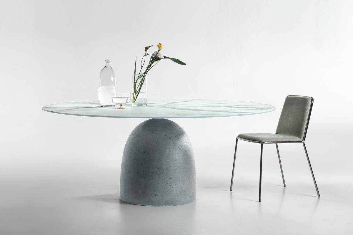 tavolo scultoreo di design piano marmo xglass | Tavolo Janeiro | LAGO