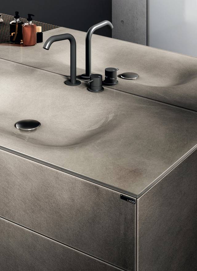 lavabo en verre gris | Lavabo 36e8 | LAGO