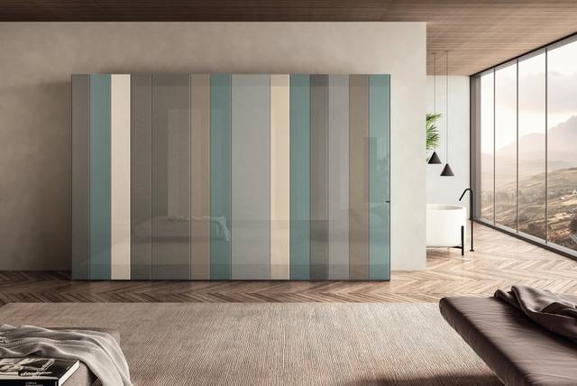 armoire design bandes en verre | Armoire N.O.W. | LAGO