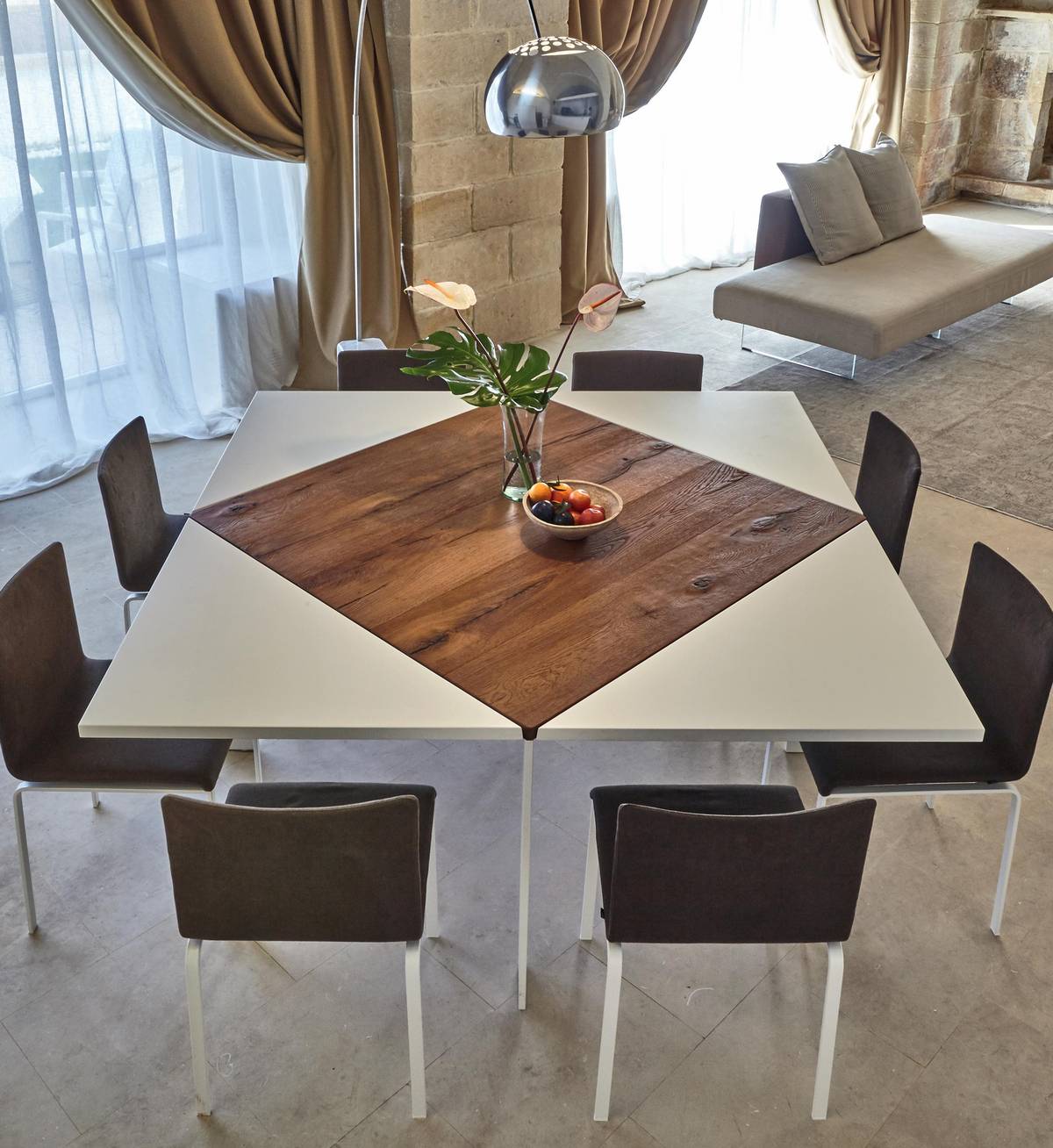 extendable square table | Loto Table | LAGO extendable square table | Loto Table | LAGO