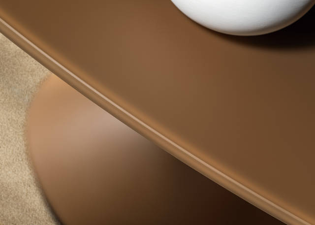 table avec plateau en verre | Table Chapeau | LAGO
