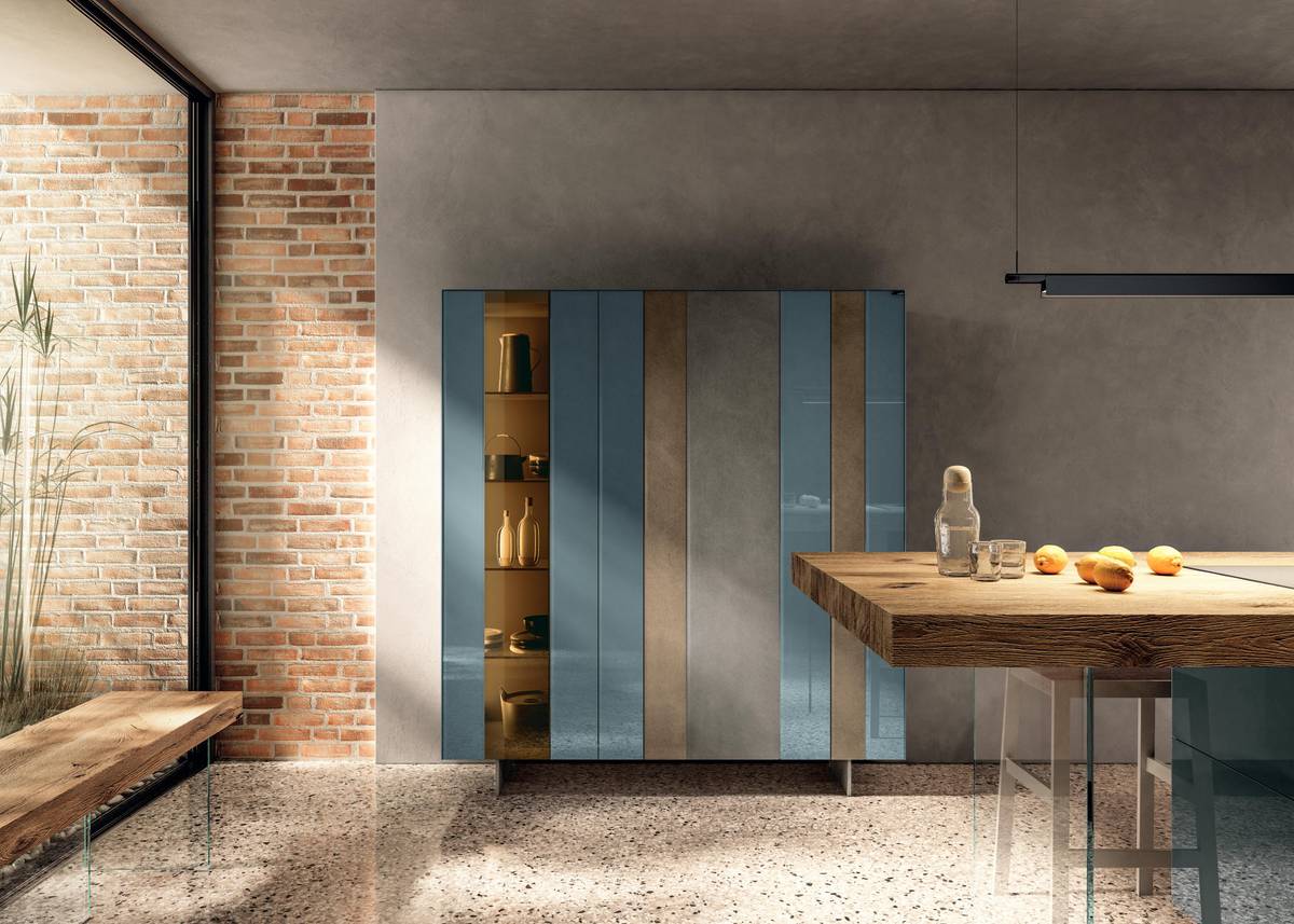 glass sideboard with display cabinet | N.O.W. sideboard | LAGO glass sideboard with display cabinet | N.O.W. sideboard | LAGO