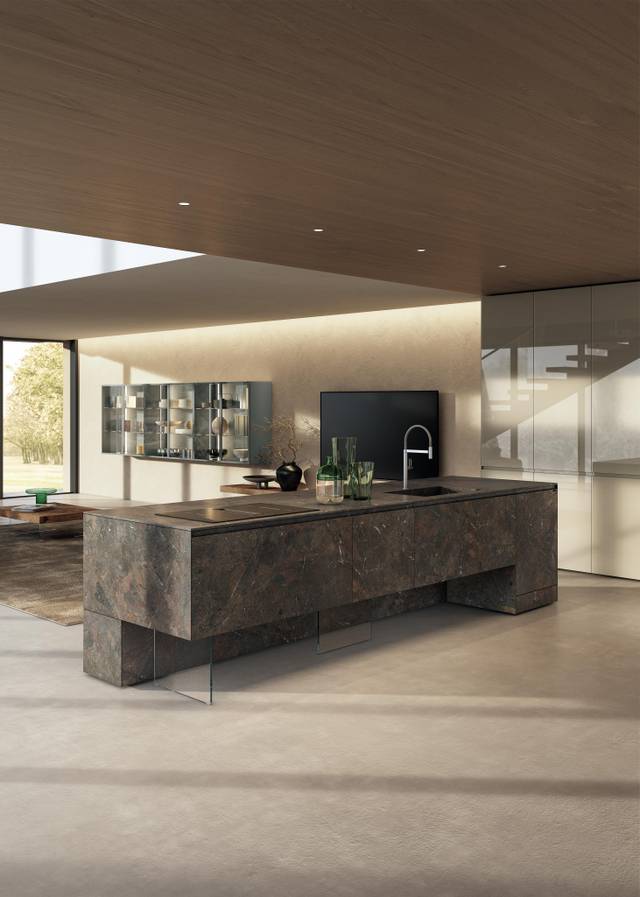 kitchen island for modern living area | 36e8 Cut Kitchen | LAGO