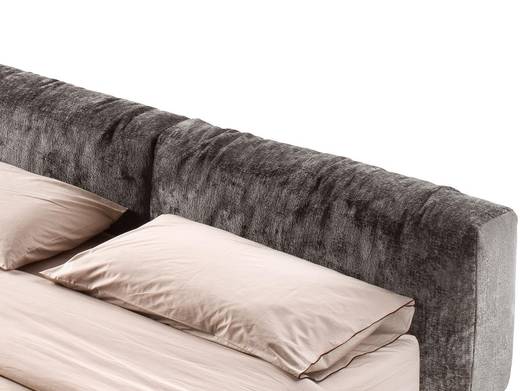 cama cómoda con cabecera gris y patas de metal | Cama Steel | LAGO cama cómoda con cabecera gris y patas de metal | Cama Steel | LAGO