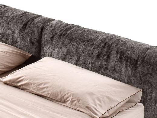 letto comodo con testiera grigia e gambe metallo | Letto Steel Soft | LAGO letto comodo con testiera grigia e gambe metallo | Letto Steel Soft | LAGO