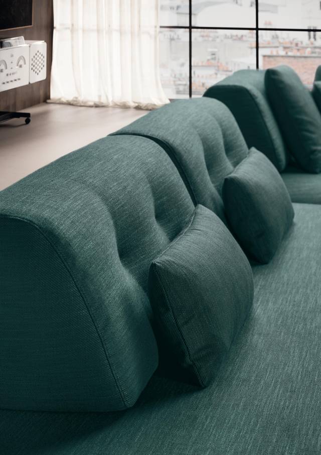 dettaglio schienali freestanding | Divano Sand | LAGO