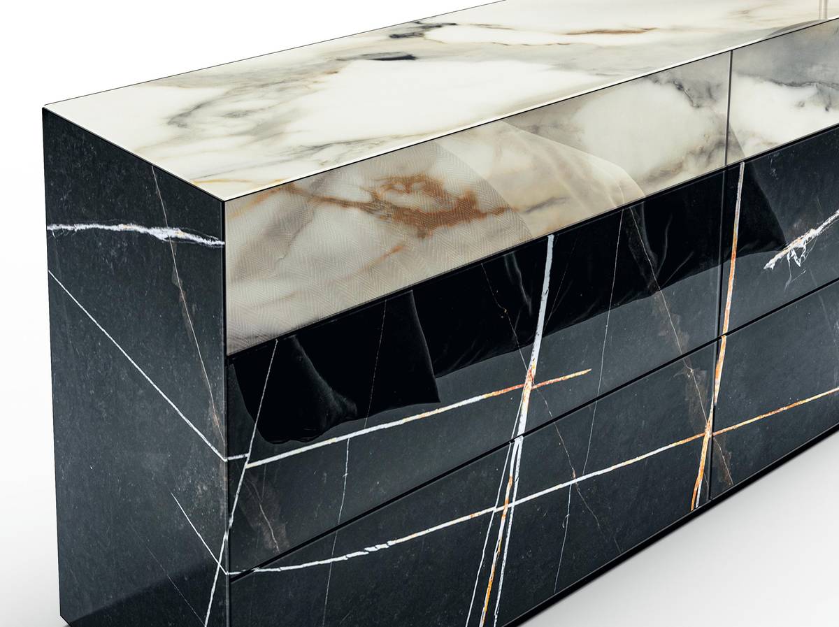 cómoda moderna de mármol xglass | Cómoda Materia | LAGO cómoda moderna de mármol xglass | Cómoda Materia | LAGO