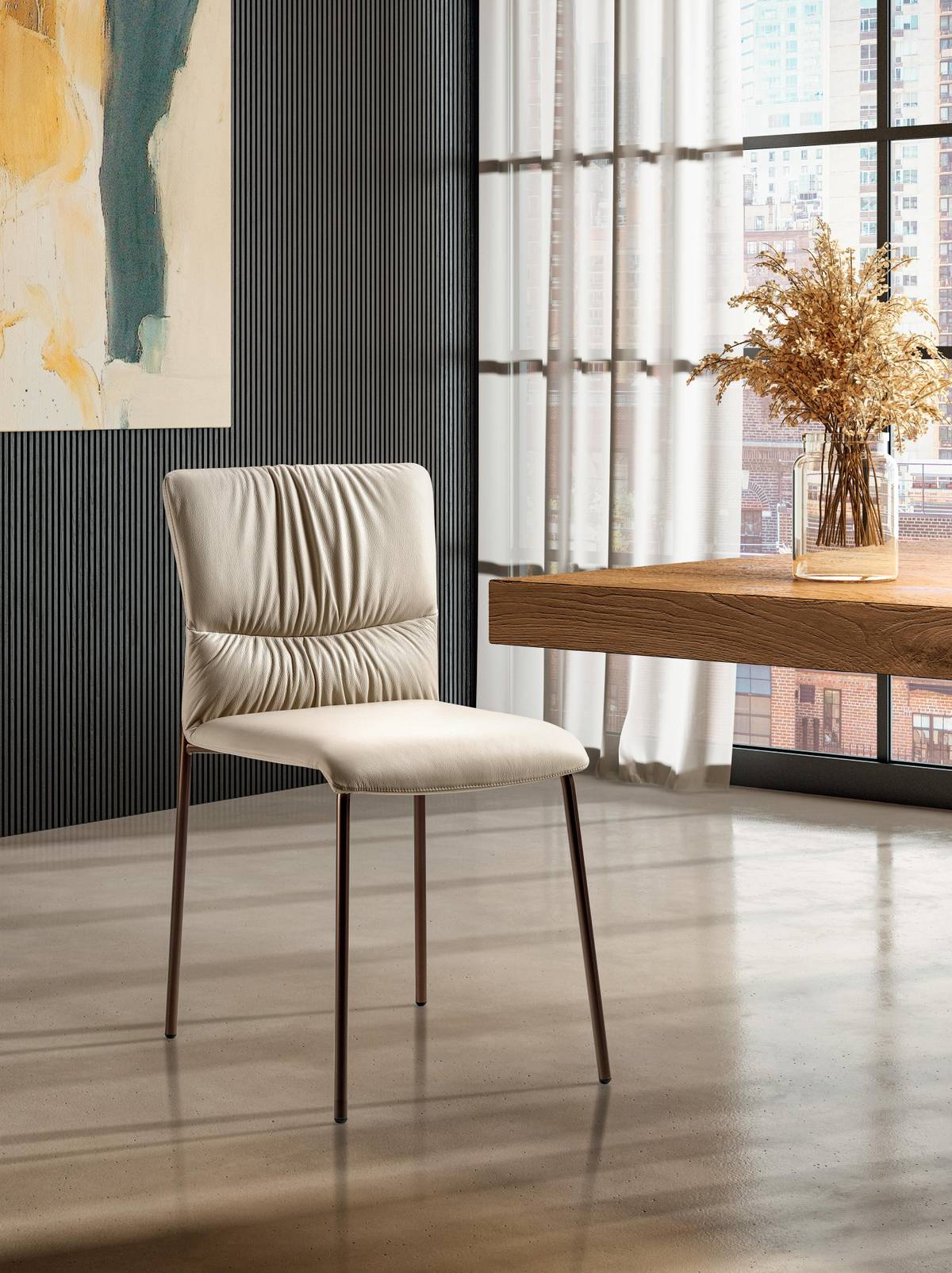 chaise en cuir blanc | Chaise Woop | LAGO chaise en cuir blanc | Chaise Woop | LAGO