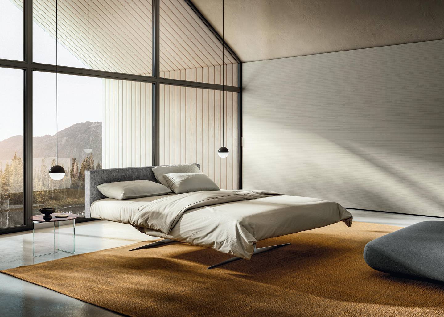 letto freestanding elegante | Letto Steel | LAGO letto freestanding elegante | Letto Steel | LAGO