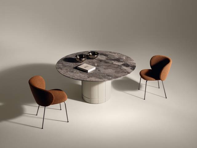Mesa de mármol de diseño redondo | Mesa Alberoni | LAGO Mesa de mármol de diseño redondo | Mesa Alberoni | LAGO