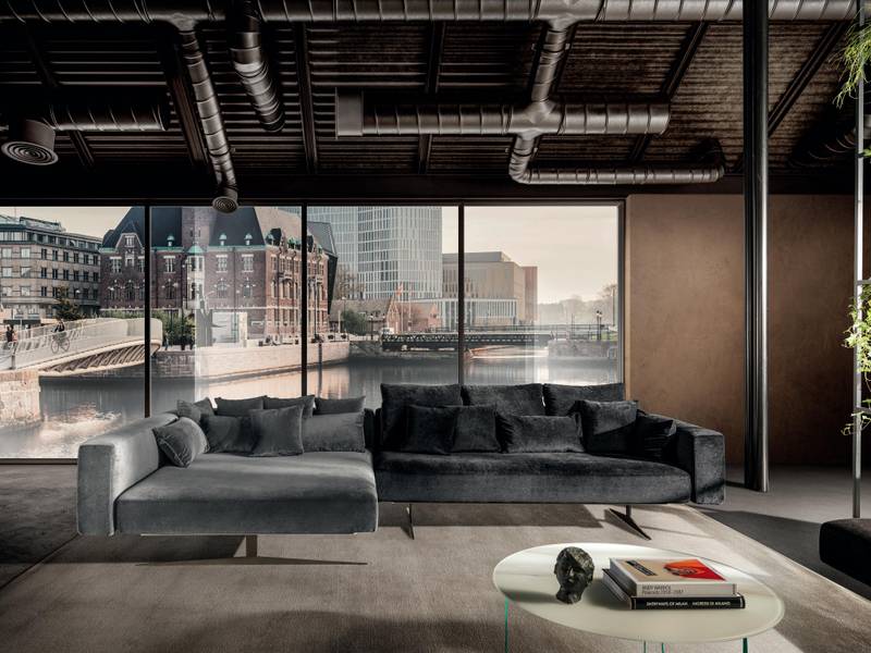 divano angolare moderno grigio |Divano Air | LAGO