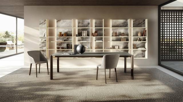 mesa de comedor moderna con sillas | Mesa Correr Slim | LAGO mesa de comedor moderna con sillas | Mesa Correr Slim | LAGO