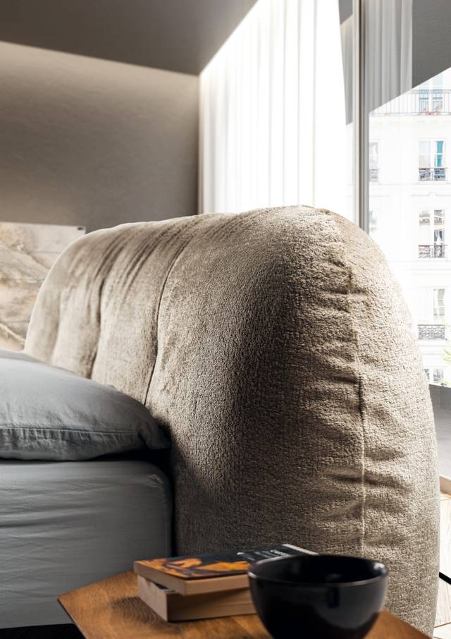 headboard upholstery detail | Bounty Bed | LAGO