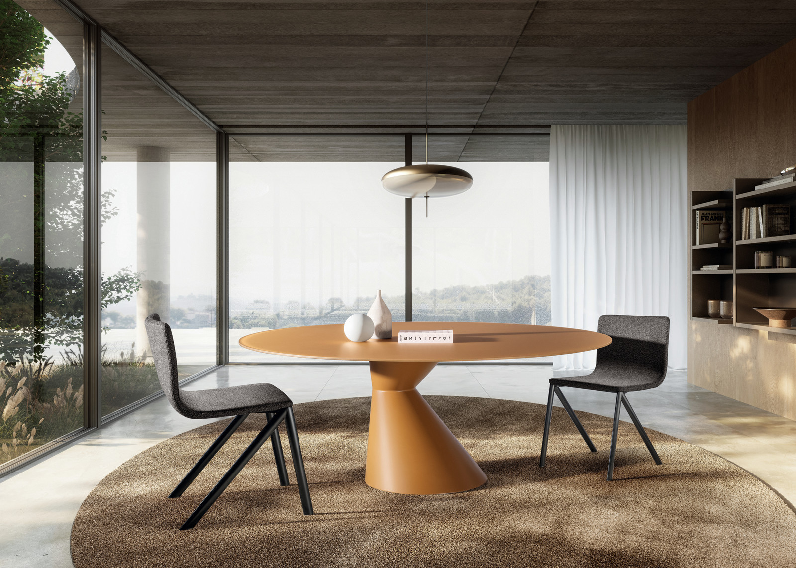 table ronde en verre | Table Chapeau | LAGO