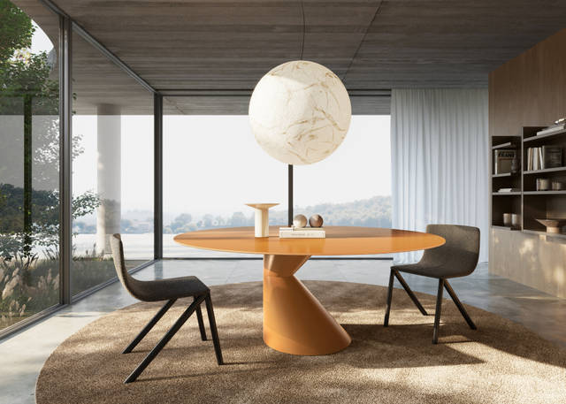 table ronde en verre | Table Chapeau | LAGO