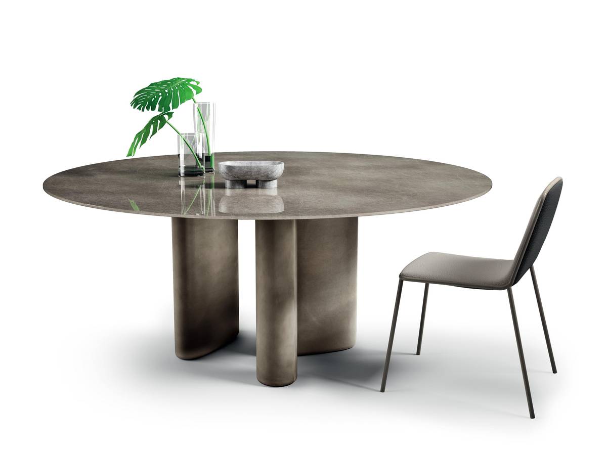 tavolo da pranzo moderno rotondo | Tavolo Hoa | LAGO