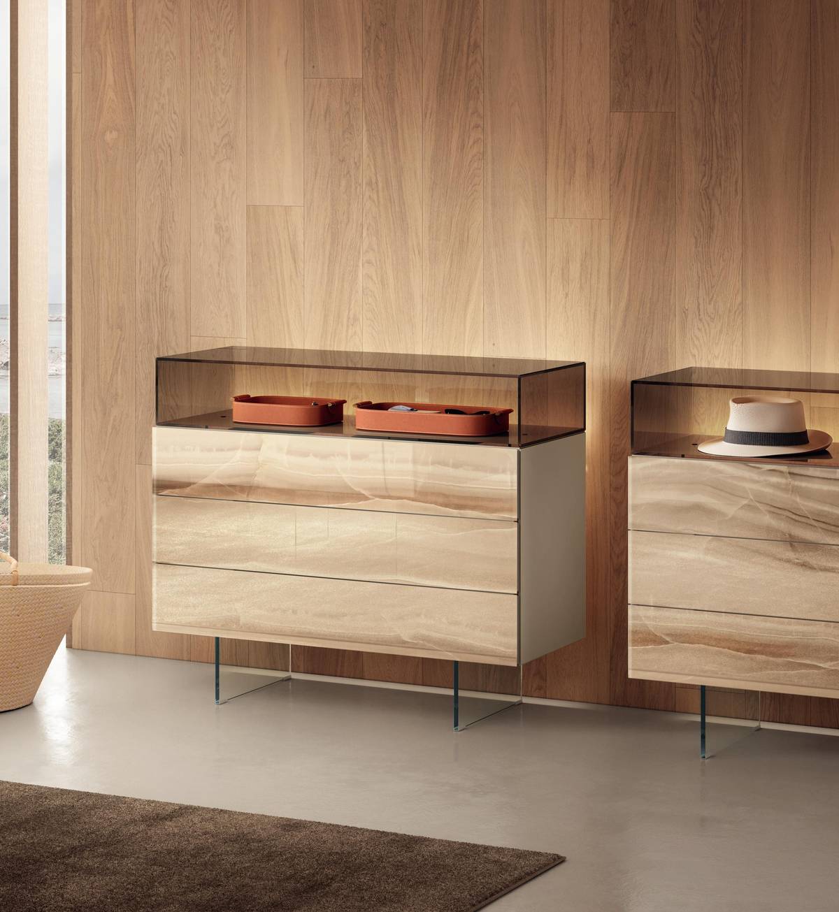 smoked glass dresser | 36e8 Glass Chest of Drawers | LAGO smoked glass dresser | 36e8 Glass Chest of Drawers | LAGO