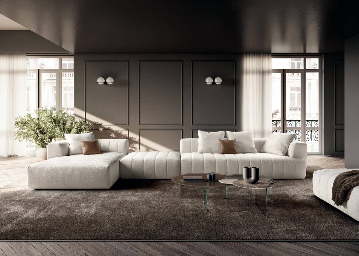 Design sofa with chaise longue | Hero Sofa | LAGO
