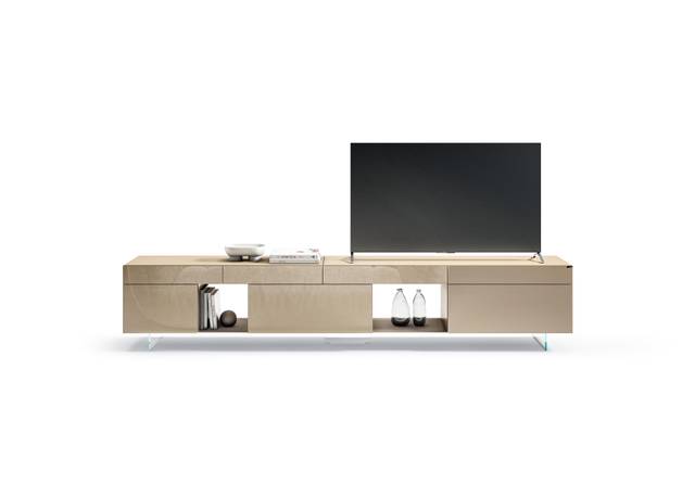 biege glass living room furniture | 36e8 TV Unit | LAGO