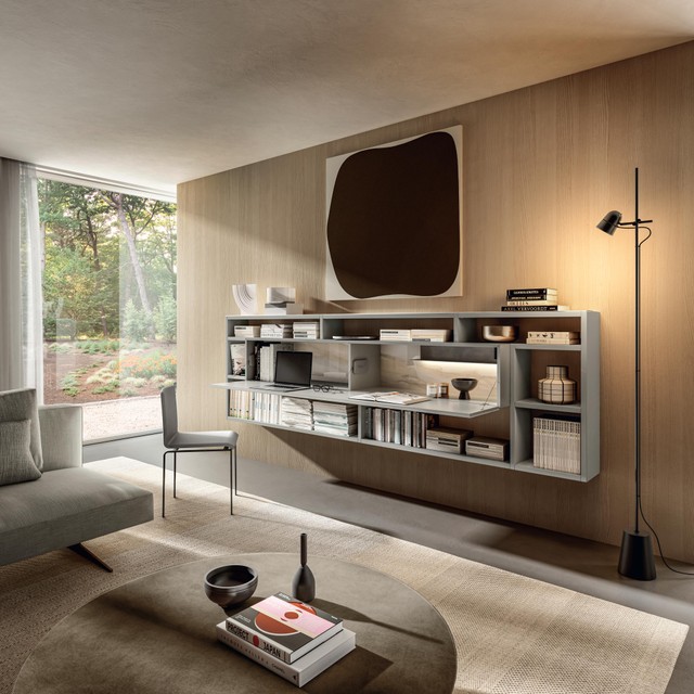 bookcase with hidden desk | Home Office | LAGO