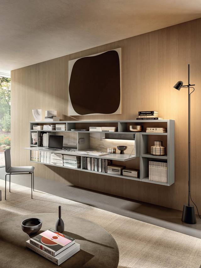 bookcase with hidden desk | Home Office | LAGO