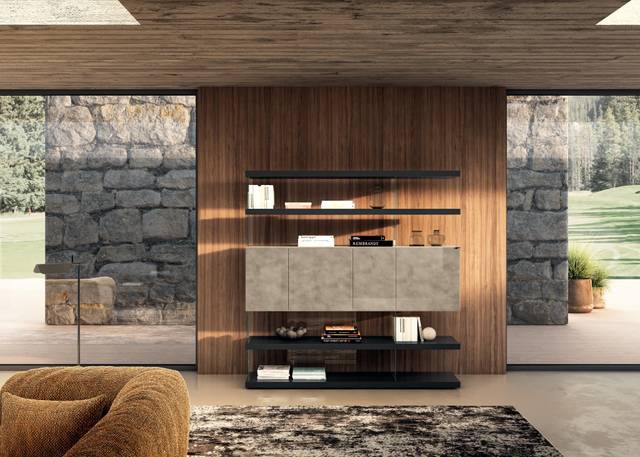 libreria di design con contenitore | Libreria Air | LAGO libreria di design con contenitore | Libreria Air | LAGO