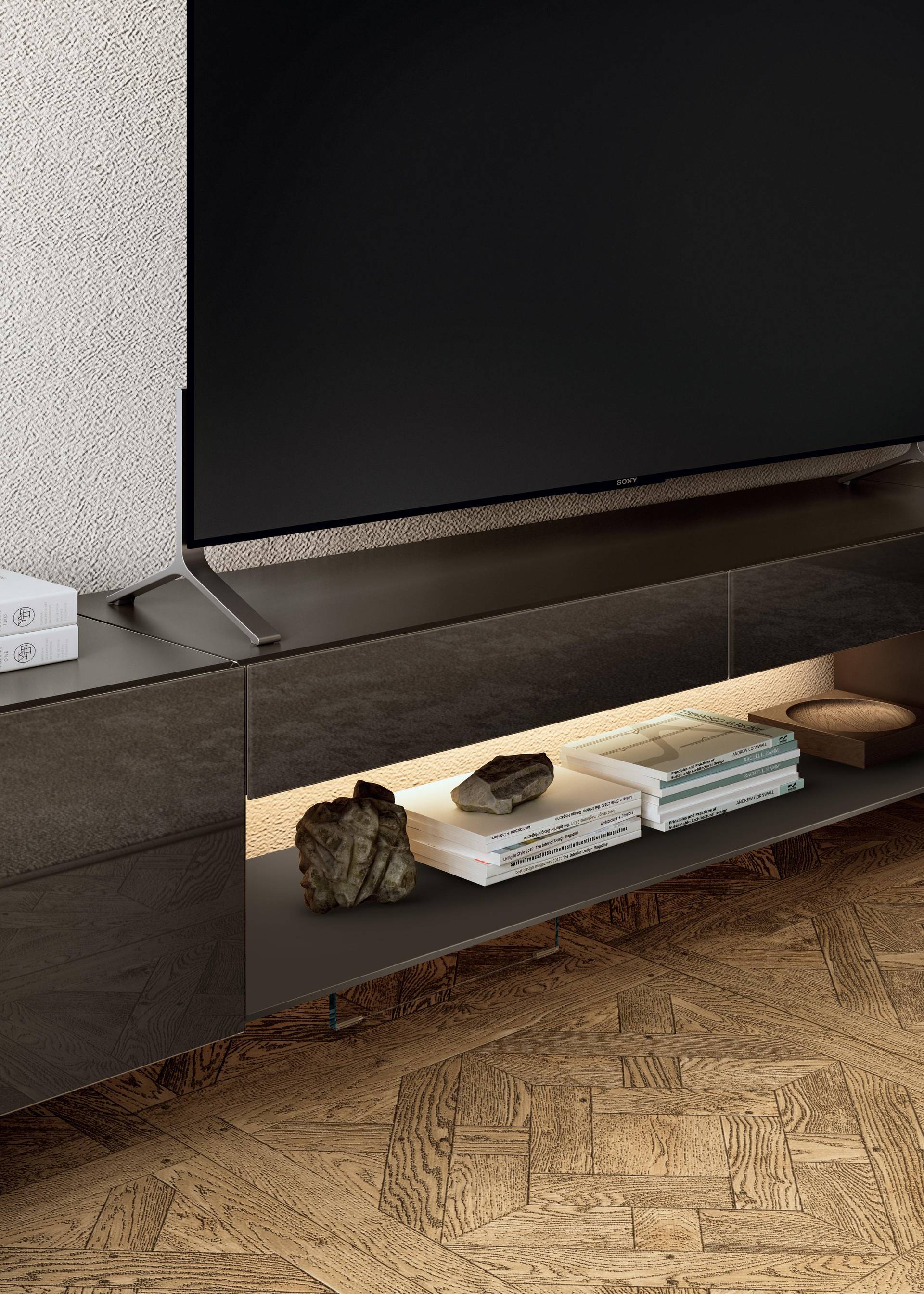 meuble TV de salon avec étagère | Meuble TV 36e8 | LAGO