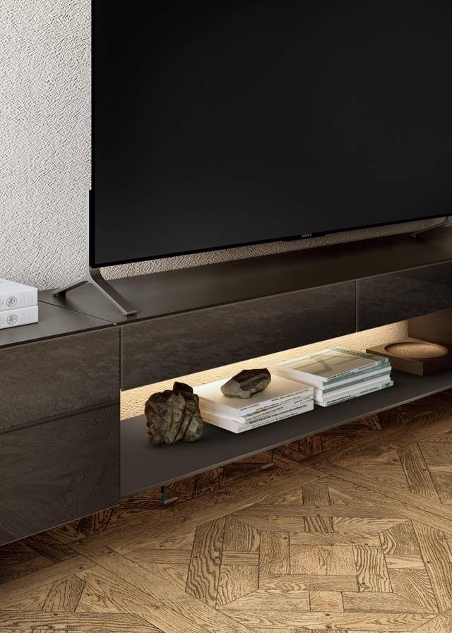 living room TV unit with shelf | 36e8 TV Unit | LAGO