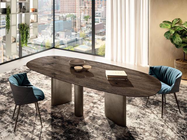 table de salle à manger avec plateau façonné | Table Hoa | LAGO table de salle à manger avec plateau façonné | Table Hoa | LAGO