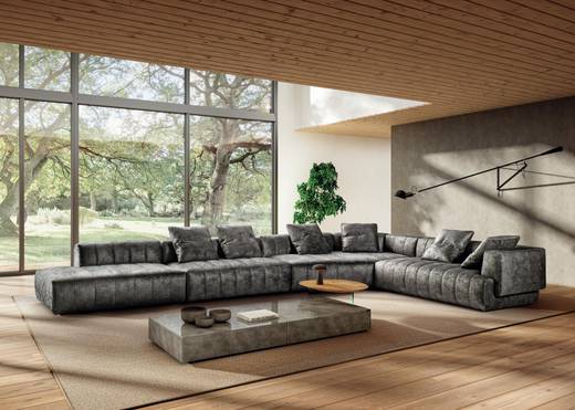 canapé d'angle avec revêtement moelleux | Canapé Hero | LAGO canapé d'angle avec revêtement moelleux | Canapé Hero | LAGO