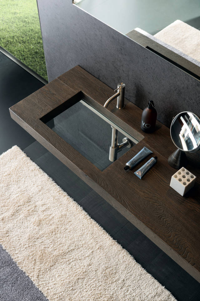 lavabo in legno scuro | Lavabo Depth | LAGO lavabo in legno scuro | Lavabo Depth | LAGO