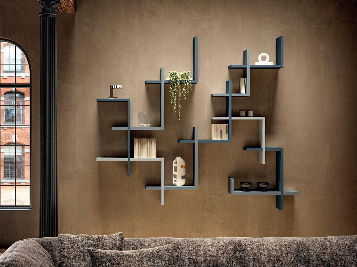 customisable wall bookcase | LagoLine Bookshelf | LAGO customisable wall bookcase | LagoLine Bookshelf | LAGO