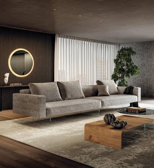 Canapé beige pour salon moderne | Canapé Air | LAGO