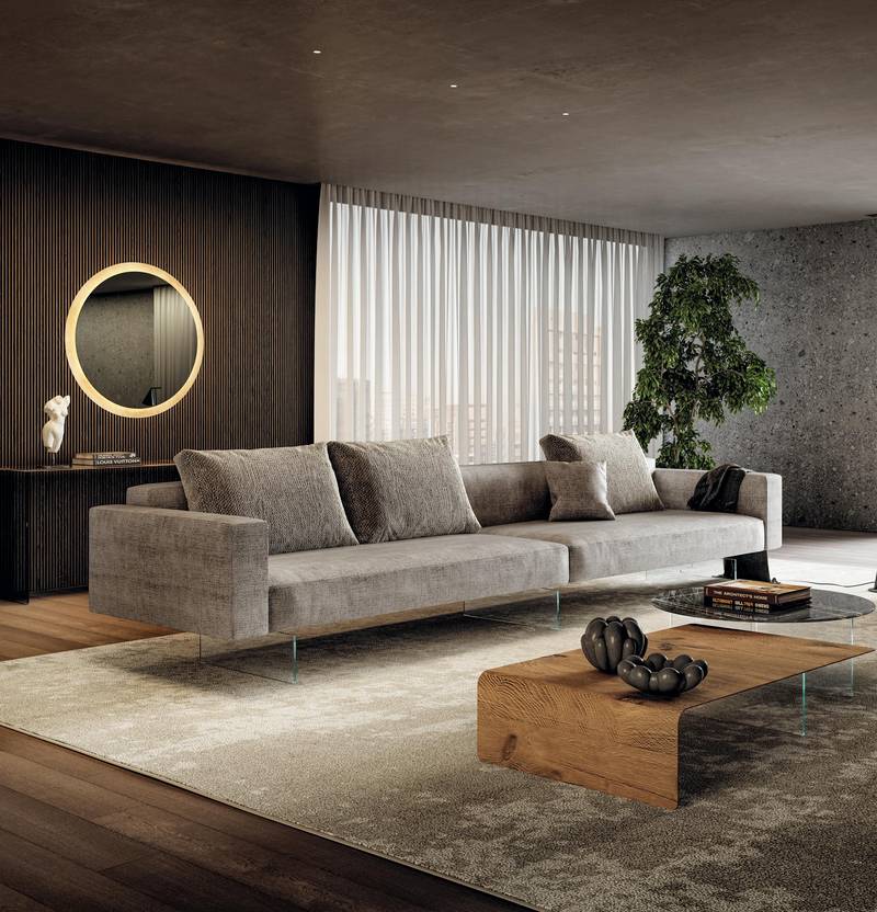 divano beige per soggiorno moderno | Divano Air | LAGO divano beige per soggiorno moderno | Divano Air | LAGO