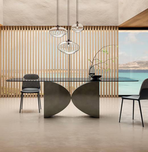 mesa moderna en cristal | Mesa Meet | LAGO mesa moderna en cristal | Mesa Meet | LAGO
