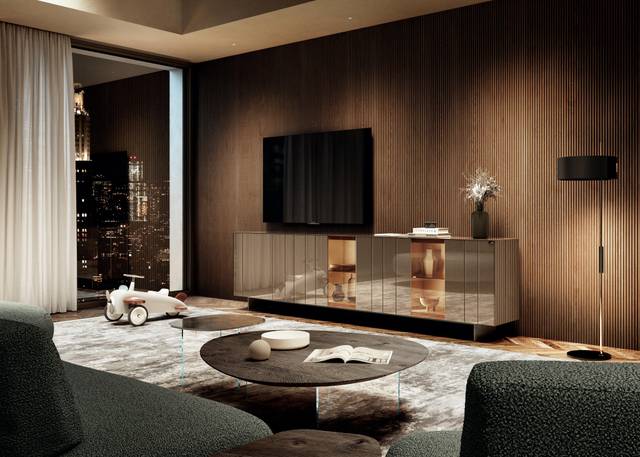 mueble TV salón con vitrinas | Mueble Tv N.O.W. | LAGO