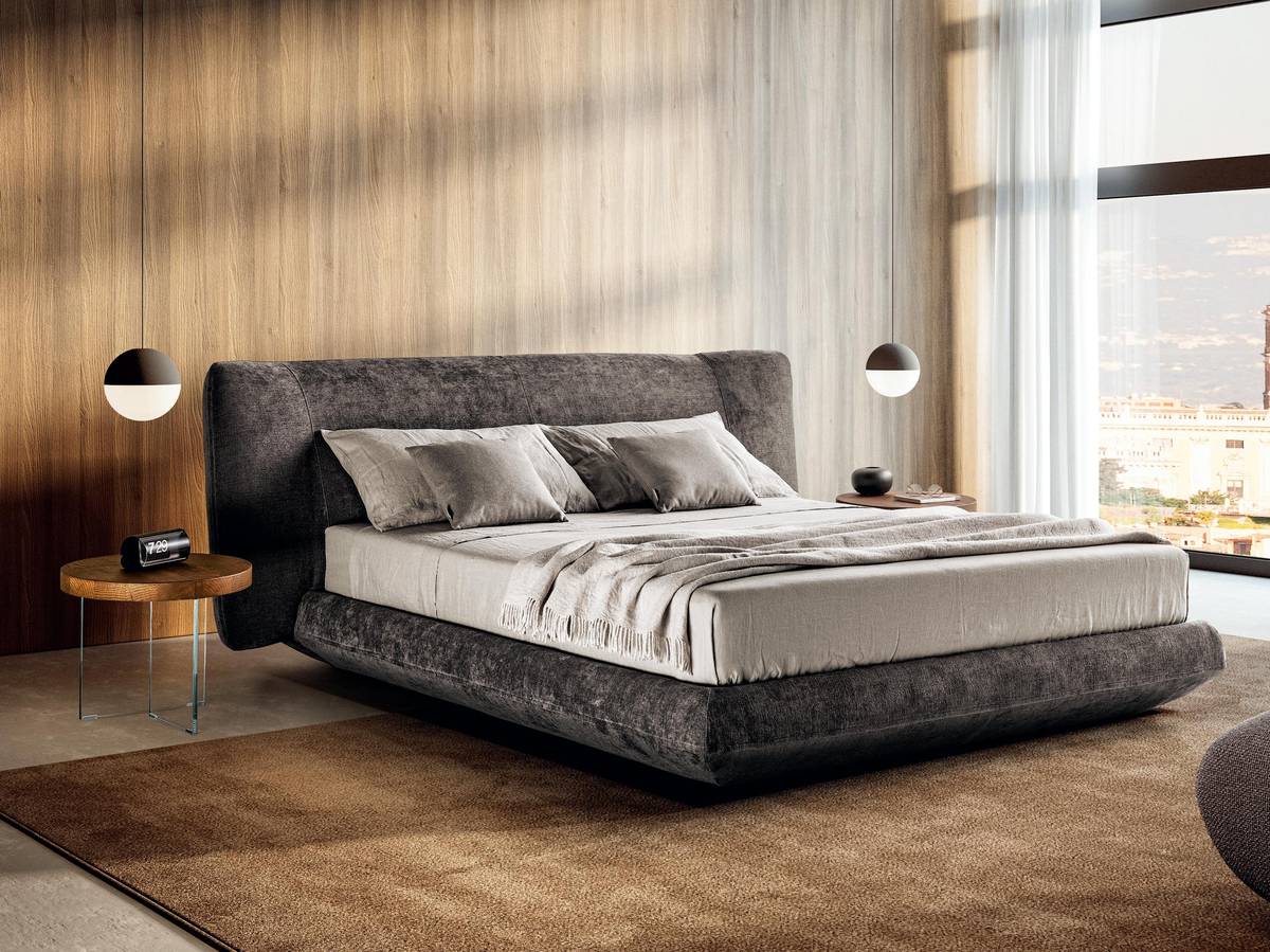 Cama contenedor con cabecero blando | Cama Bed-In | LAGO Cama contenedor con cabecero blando | Cama Bed-In | LAGO