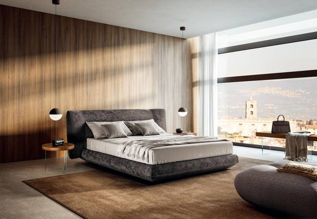letto contenitore con testiera morbida | Letto Bed-In | LAGO