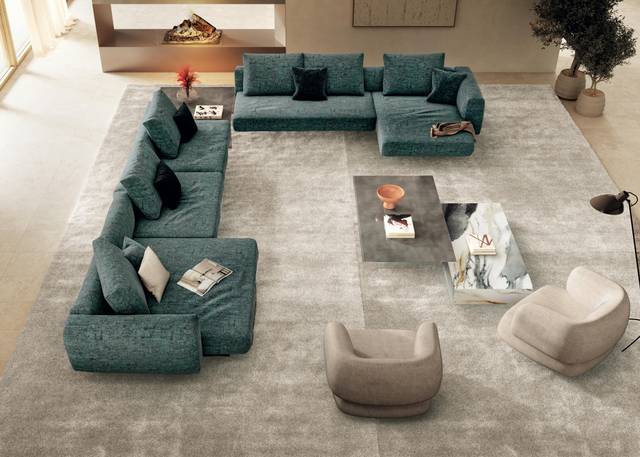 Grand canapé de salon sectionnel | Canapé Air Soft | LAGO