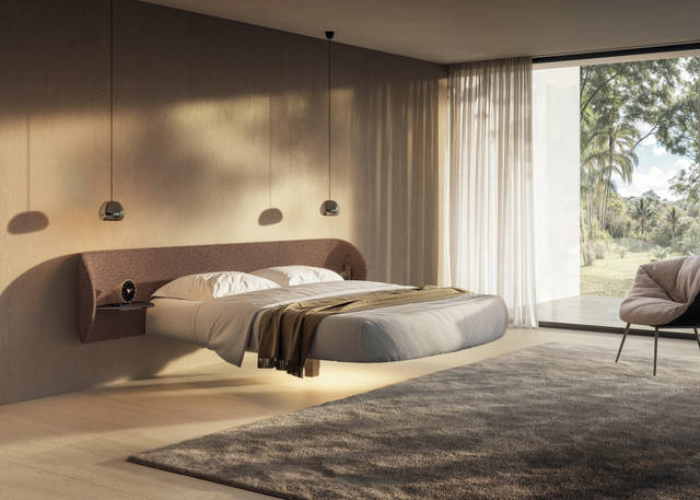letto rotondo sospeso | Letto Roundy Fluttua | LAGO