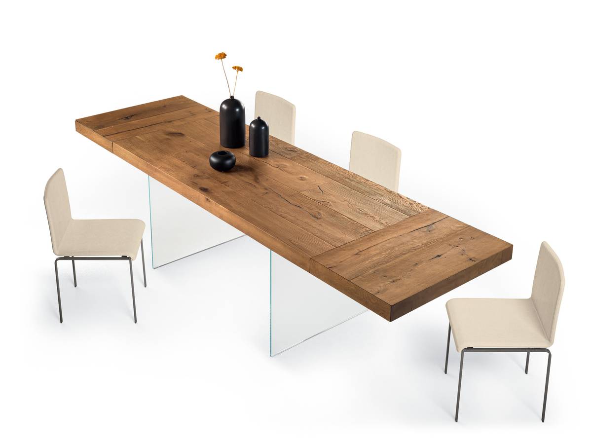 table à rallonge en bois | Table Extensible Air | LAGO